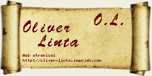 Oliver Linta vizit kartica